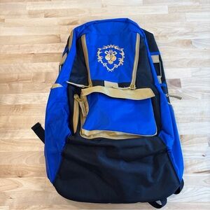 Blizzcon 2019 World of Warcraft Alliance Gamer Utility Backpack Blizzard EUC